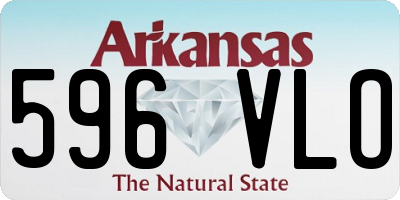 AR license plate 596VLO