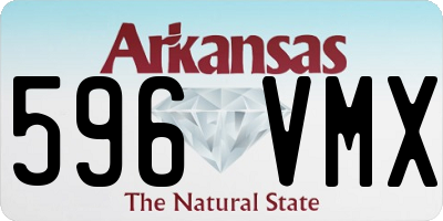 AR license plate 596VMX