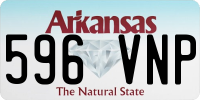 AR license plate 596VNP