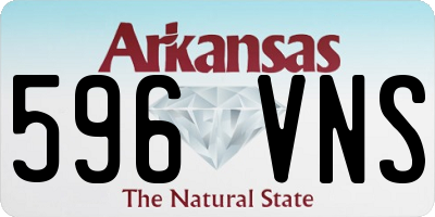 AR license plate 596VNS
