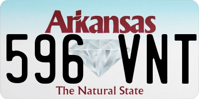 AR license plate 596VNT