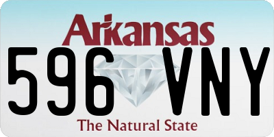 AR license plate 596VNY