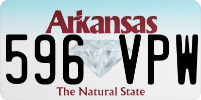 AR license plate 596VPW