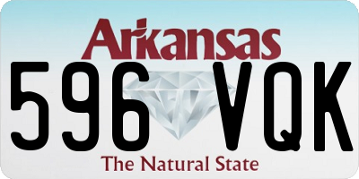 AR license plate 596VQK