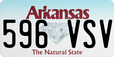 AR license plate 596VSV