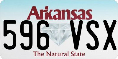 AR license plate 596VSX