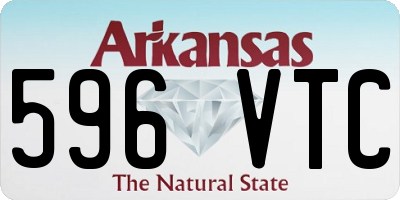 AR license plate 596VTC