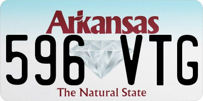 AR license plate 596VTG