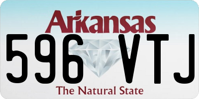AR license plate 596VTJ