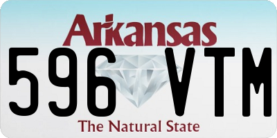 AR license plate 596VTM