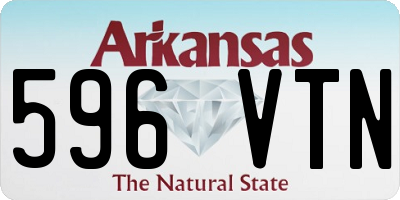 AR license plate 596VTN