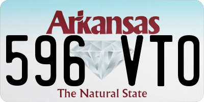 AR license plate 596VTO