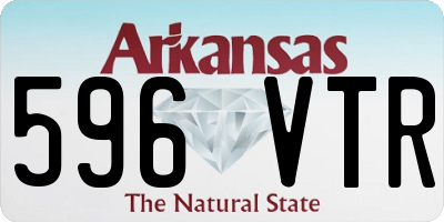AR license plate 596VTR