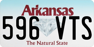 AR license plate 596VTS