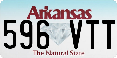 AR license plate 596VTT