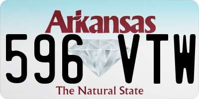 AR license plate 596VTW