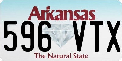 AR license plate 596VTX
