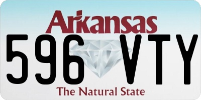 AR license plate 596VTY