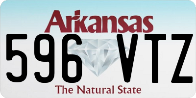 AR license plate 596VTZ