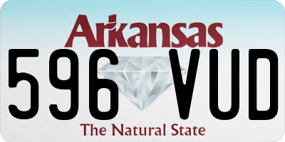 AR license plate 596VUD