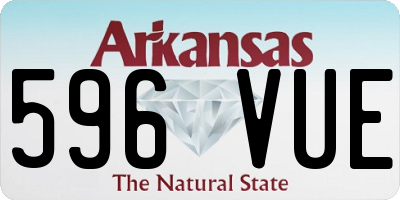 AR license plate 596VUE