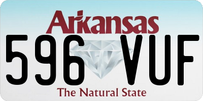 AR license plate 596VUF