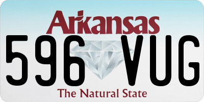 AR license plate 596VUG