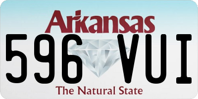 AR license plate 596VUI