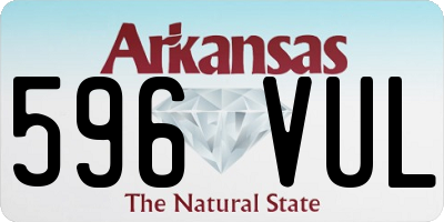 AR license plate 596VUL