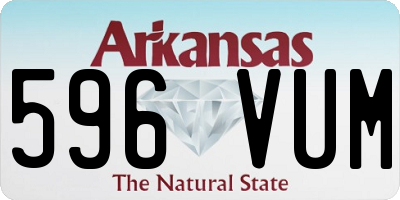 AR license plate 596VUM