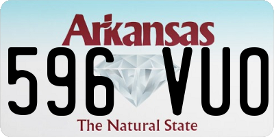 AR license plate 596VUO