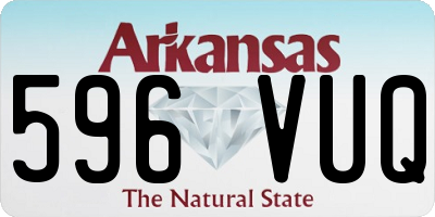 AR license plate 596VUQ