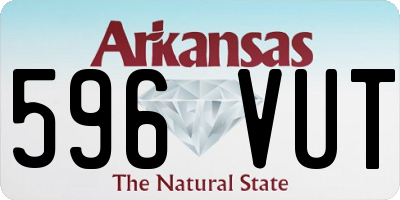 AR license plate 596VUT