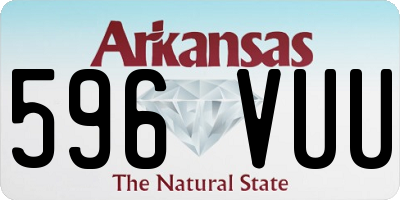 AR license plate 596VUU