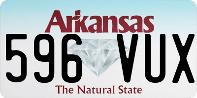 AR license plate 596VUX