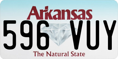 AR license plate 596VUY