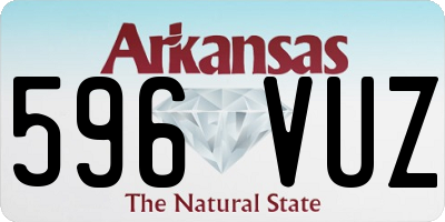 AR license plate 596VUZ
