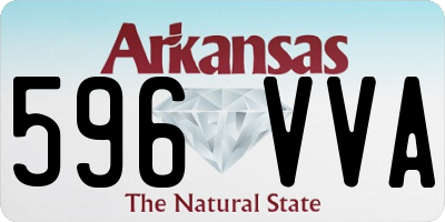 AR license plate 596VVA