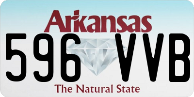 AR license plate 596VVB