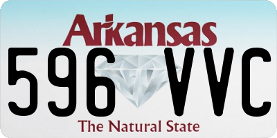 AR license plate 596VVC
