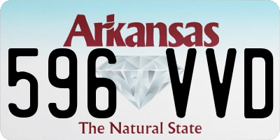 AR license plate 596VVD