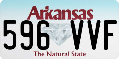 AR license plate 596VVF