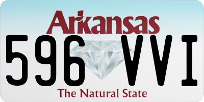 AR license plate 596VVI