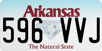 AR license plate 596VVJ