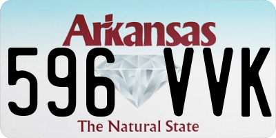 AR license plate 596VVK