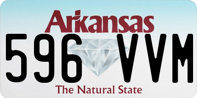 AR license plate 596VVM