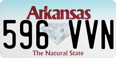 AR license plate 596VVN