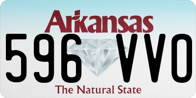 AR license plate 596VVO