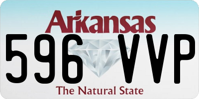 AR license plate 596VVP