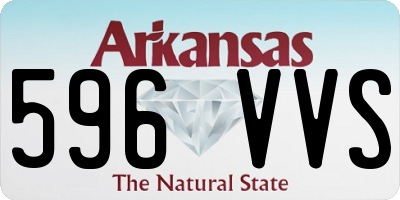AR license plate 596VVS